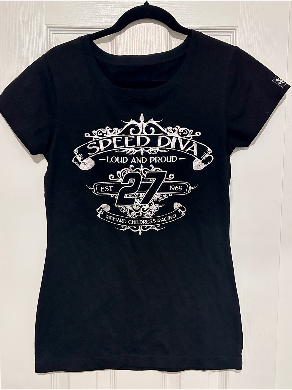 Chase Authentics Women’s Black 'Speed Diva 27' Racing Graphic Tee